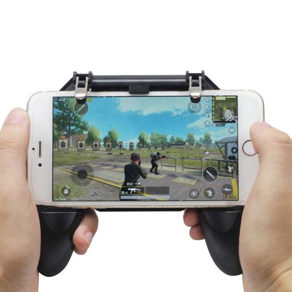 Mobile Gaming Controller with Fire Trigger & Joystick Grip Mobile Gaming Controller with Fire Trigger & Joystick Grip