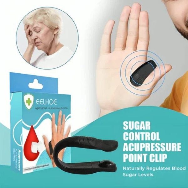 1 Pc Sugar Control LI4 Acupressure Point Clip – Wearable Headache & Stress Relief Hand Clip