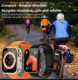 7-in-1 Ultra Smart Watch – Fitness Tracker with Heart Rate, Sleep Monitor & Blue