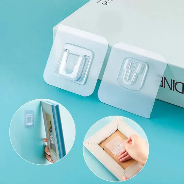 Invisible Double-Sided Wall Hooks