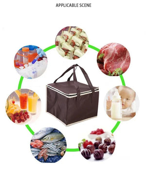 Portable Insulated Lunch Bag | Foldable Cooler &amp; Thermal Picnic Tote for Food