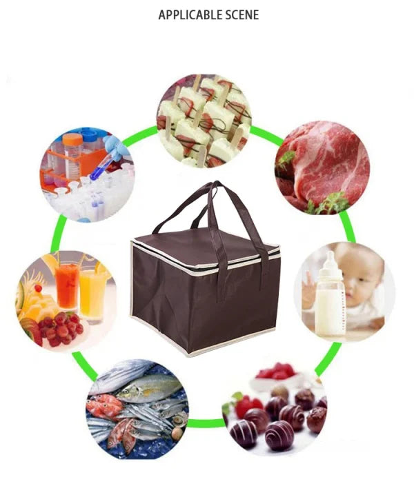 Portable Insulated Lunch Bag | Foldable Cooler &amp; Thermal Picnic Tote for Food