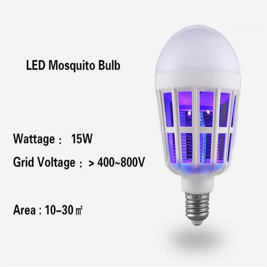 LED Mosquito Killer Bulb – 2-in-1 Light & Insect Repellent for Home Use