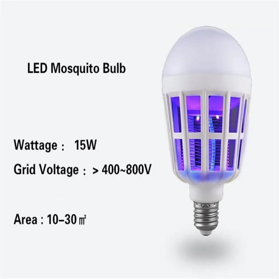 LED Mosquito Killer Bulb – 2-in-1 Light &amp; Insect Repellent for Home Use