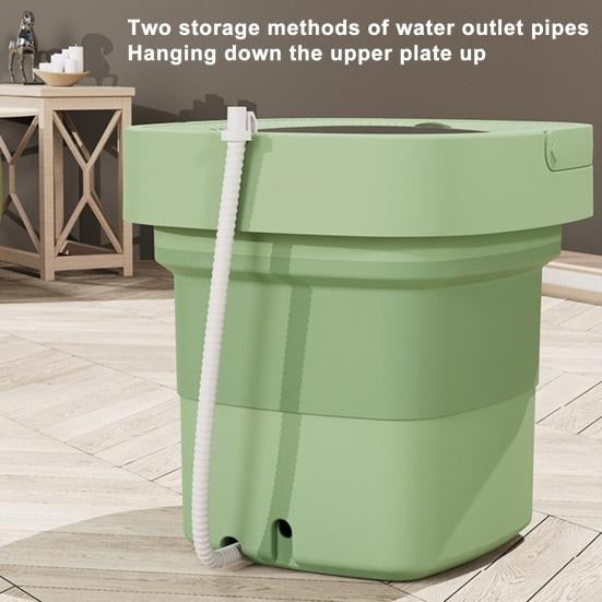 6.5L Foldable Portable Washing Machine – Mini Washer for Home &amp; Travel Use