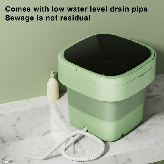 6.5L Foldable Portable Washing Machine – Mini Washer for Home &amp; Travel Use