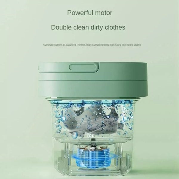6.5L Foldable Portable Washing Machine – Mini Washer for Home &amp; Travel Use