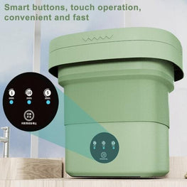 6.5L Foldable Portable Washing Machine – Mini Washer for Home &amp; Travel Use